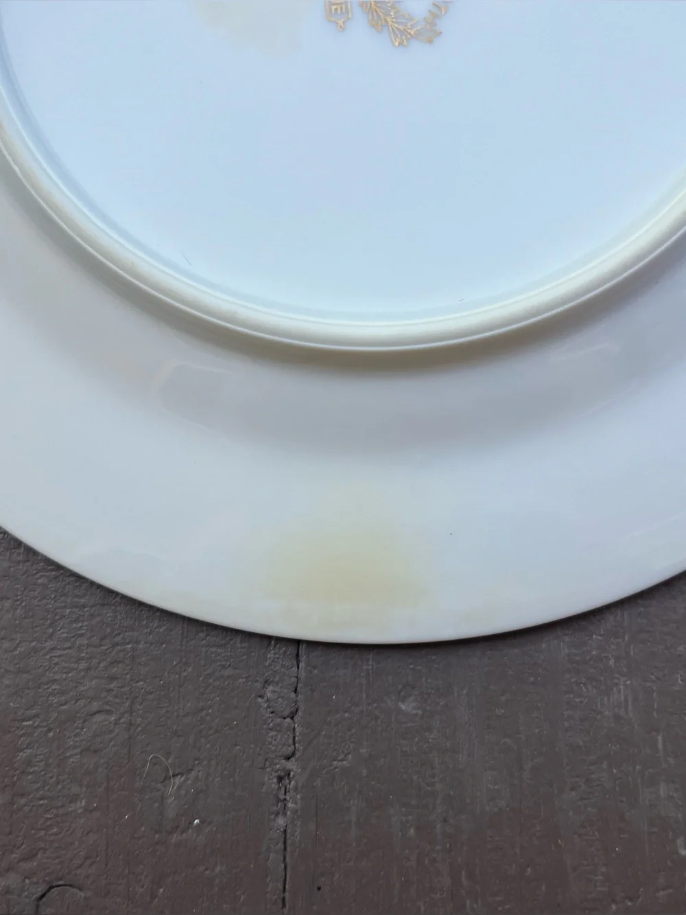 Vintage Wentworth China Columbine Green Floral Salad Plate Gold Trim Cottagecore